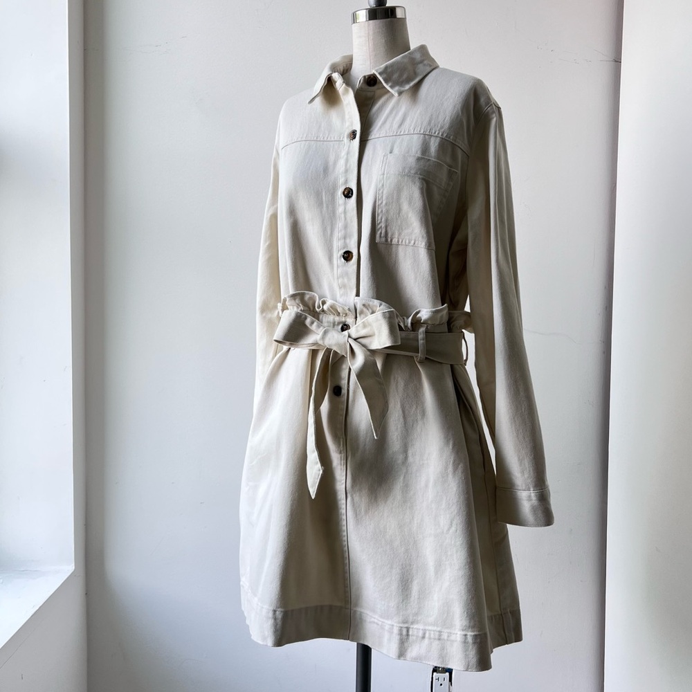 Off White Denim Zara dress belted - Picture 14 of 14